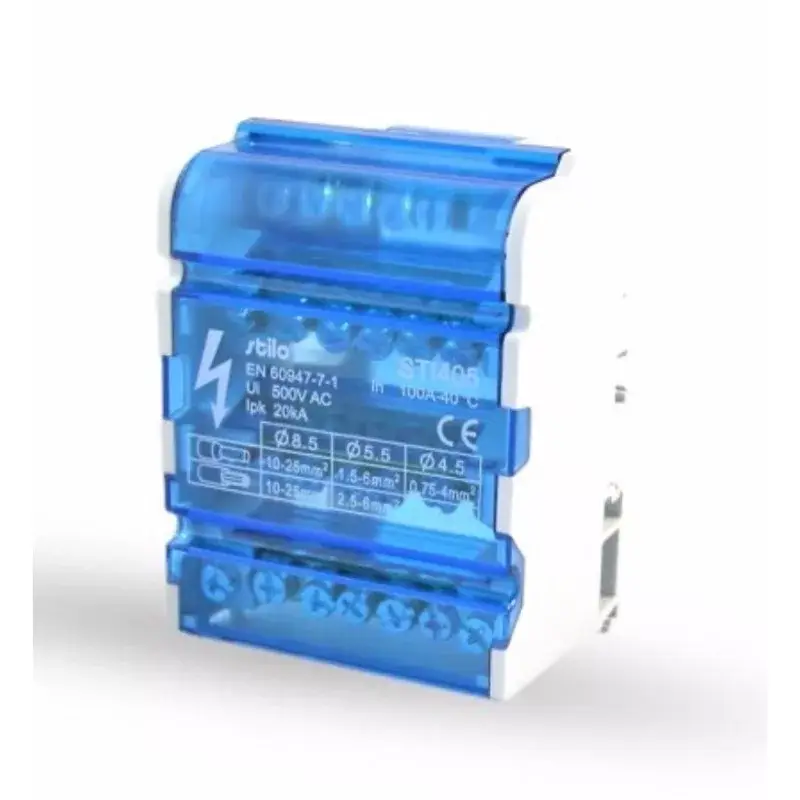 STI405 Elosztóblokk 1- 6x4/500V/100A - 4 pólus Stilo Olcsó