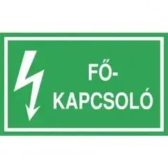 Öntapadó vinil matrica 60x100mm zöld - Főkapcsoló Akció