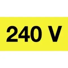 Végkiárusítás Öntapadó vinil matrica 60x20mm sárga - 240V! 20db/levél