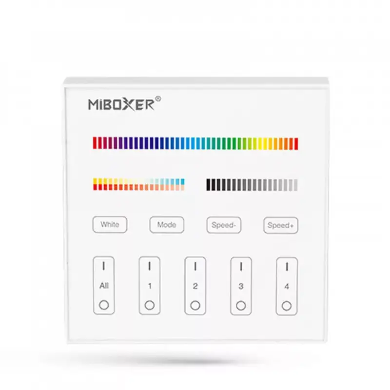 MiLight FUTB4 RGB+CCT fali vezérlő, távirányító, 3225 Mi-Light Smart panel Fehér Szuper ajánlat
