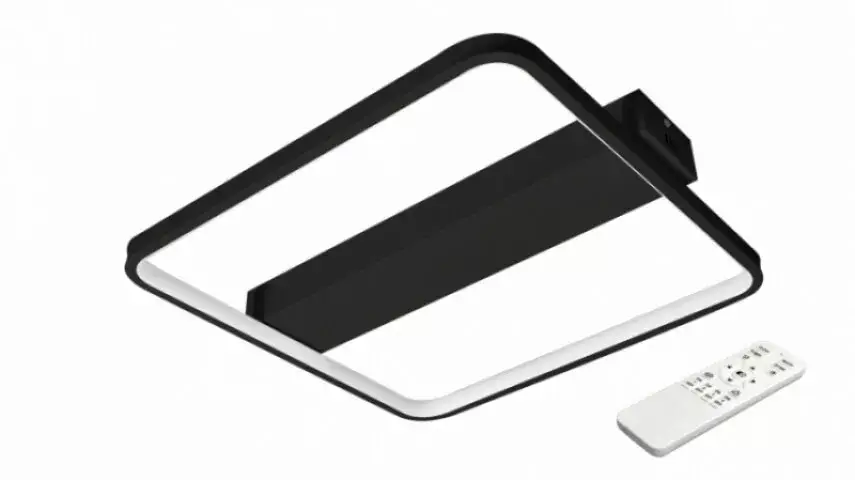 LEDmaster Galaxis Centauri 40 W-os, 42x40 cm szabályozható színhőmérsékletű fekete LED csillár 4038 Népszerű
