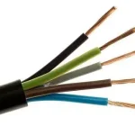 Gumiköpenyes kábel GT vezeték 5x2,5 mm2 fekete sodrott réz erű H05RR-F (GT) Akciós ár