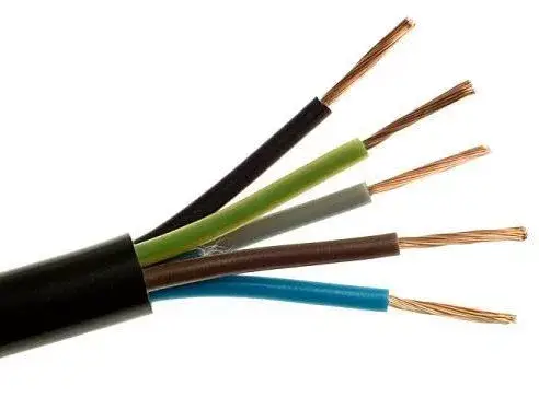 Gumiköpenyes kábel GT vezeték 5x2,5 mm2 fekete sodrott réz erű H05RR-F (GT) Akciós ár