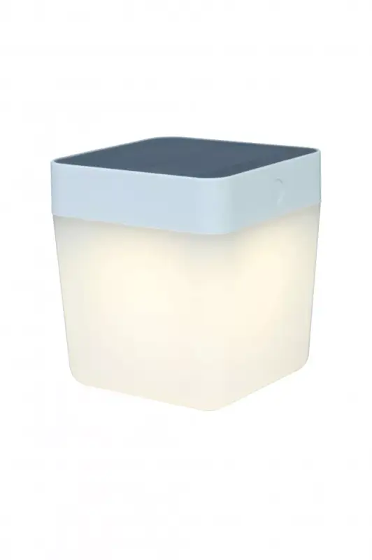 Szuper akció LUTEC TABLE CUBE Kültéri hordozható napelemes LED lámpa 1W 3000K 100lm IP44 6908001337