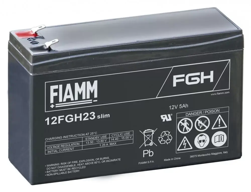 Fiamm 12FGH23Slim 12V 5Ah akkumulátor Expressz szállítás