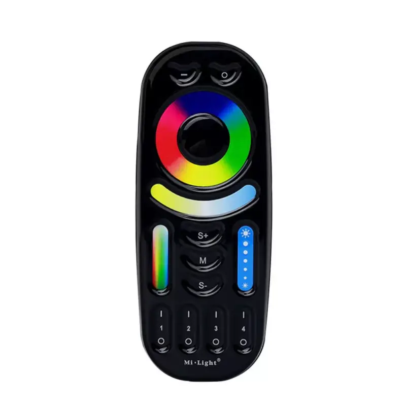 MiLight 4 zónás RGB+CCT távirányító FUT092, MiLight világító burkolat Fekete Különleges ajánlat