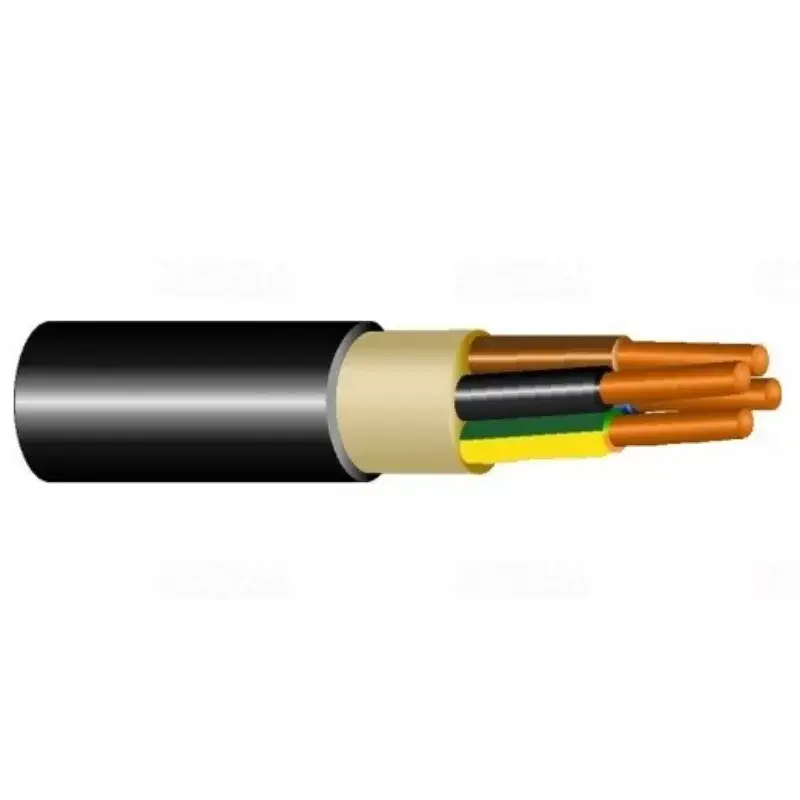Olcsóbb PVC szigetelésű földkábel réz vezetővel NYY-J 5x10 mm2 /vágható/ Prysmian