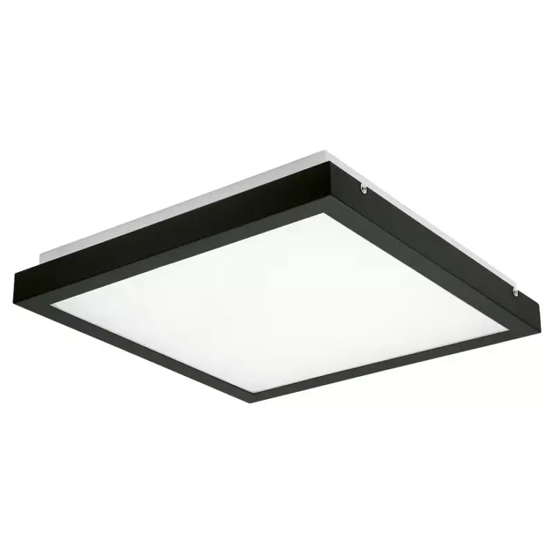 Csak ma Kanlux 24643 TYBIA LED 38W-NW-SE B lámpa, négyszögletes mennyezeti LED lámpatest, mozgásérzékelős fekete 4000K