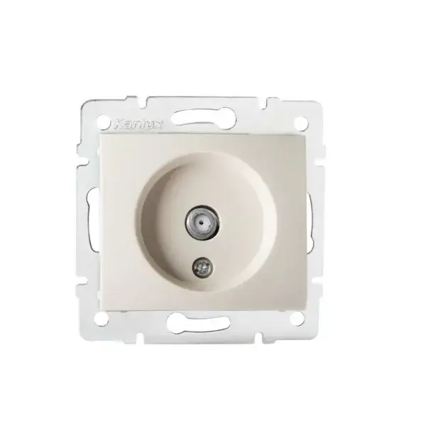 Legkelendőbb Kanlux 27121 DOMO 01-1301-003 krém Antenna csatlakozó aljzat SAT, végzáró