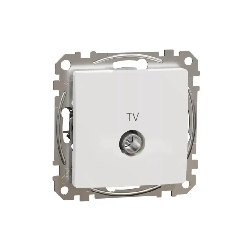 Árengedmény ÚJ SEDNA TV aljzat, átmenő, 7 dB, fehér Schneider SDD111474