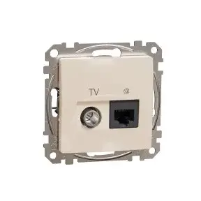 Biztonságos vásárlás ÚJ SEDNA TV/RJ45 Cat6 UTP kombinált aljzat, bézs Schneider SDD112469T