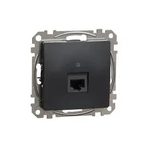 ÚJ SEDNA 1xRJ45 Cat5e UTP aljzat, antracit Schneider SDD114451 Akciós ár