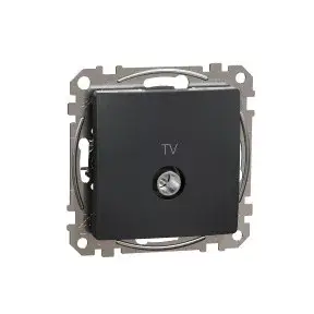ÚJ SEDNA TV aljzat, átmenő, 7 dB, antracit Schneider SDD114474 Akciós ár