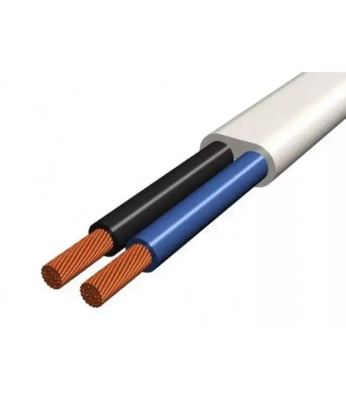 MTL kábel 2x0,75mm2 fehér PVC köpenyes réz erű sodrott H03VVH2-F (MTL) Outlet