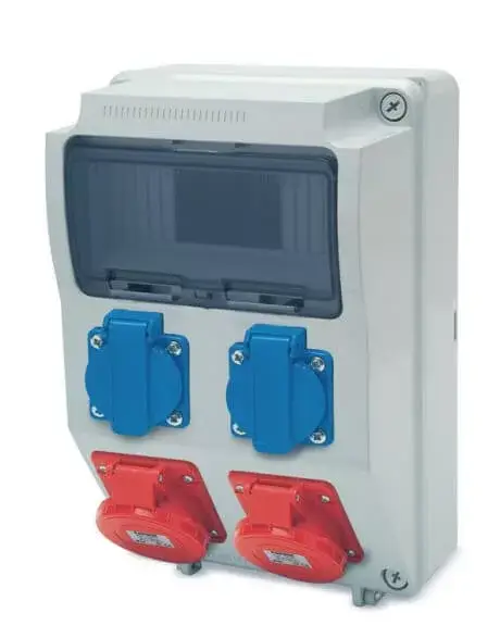 Legjobb ár AcQUA 9 modulos szerelt ipari doboz /2db ht. alj+2db 4P 32A/, 3958_3, Famatel S.A