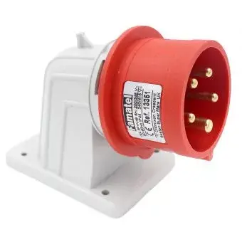 Akció FAMATEL ipari ráépíthető dugvilla 3P+N+F 380V 16A IP44 90°, 13351, Famatel S.A