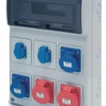 Olcsó ACQUA doboz 16 mod - 4db házt. aljzat- 2 db 5P 16A alj.IP44, 6601_5, Famatel S.A