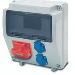 Expressz kézbesítés AcQUA 9 modulos szerelt ipari doboz /2db ht. alj+1db5P 16A/, 3957_7, Famatel S.A