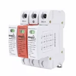 Népszerű 3P Túlfeszültség levezető B+C 25kA 1000V/DC, A52-SPD-GDT-DC-3P-T1, Bemko