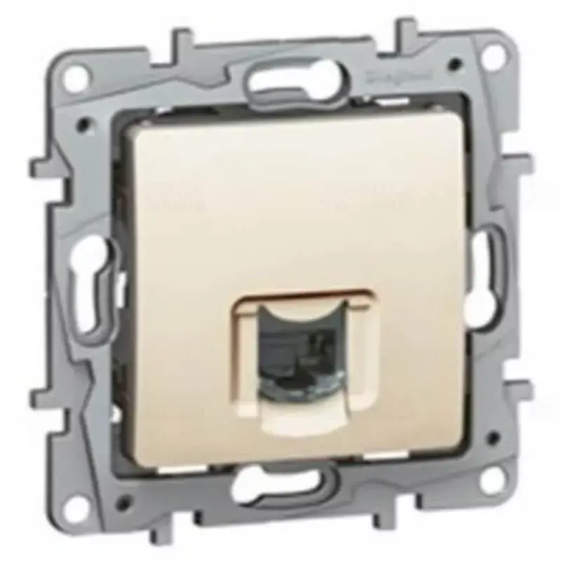 Legrand Niloé RJ45 Cat.6 UTP csatlakozóaljzat, bézs Legrand 764673 Azonnal elérhető