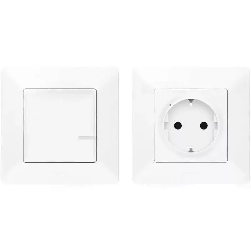 Legrand Valena Life előre párosított csatlakozóaljzat szett 1 db okos csatlakozóaljzatból és 1 db szimpla távvezérlő kapcsolóból álló készlet fehér, Legrand 752154 Biztonságos fizetés