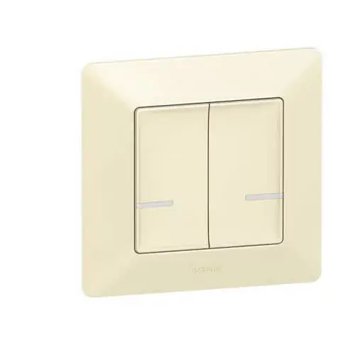 Legrand Valena Life okos csillárkapcsoló (végrehajtó), süllyesztett, díszítőkerettel szállítva, elefántcsont színű, fázis-nulla megtáplálású, két külön kapcsolt fázis elmenővel, gatewayhez csatlakoztatható- Legrand/Netatmo, Legrand 752288 Szezonális akció