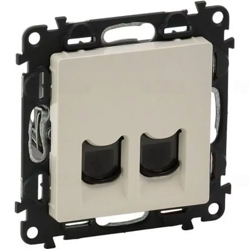 Árcsökkenés Legrand Valena Life 2xRJ45 Cat. 6 UTP csatlakozóaljzatelefántcsont, Legrand 753243