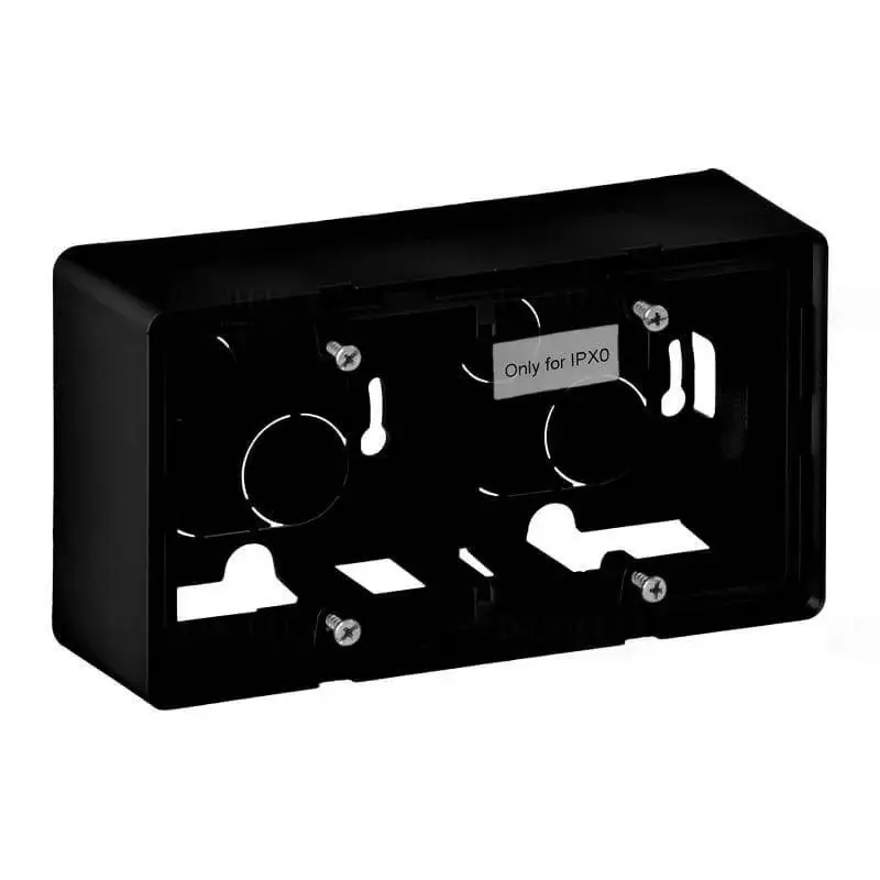 Kiárusítás Legrand Valena Life kiemelődoboz, kettős, fekete, Legrand 754067