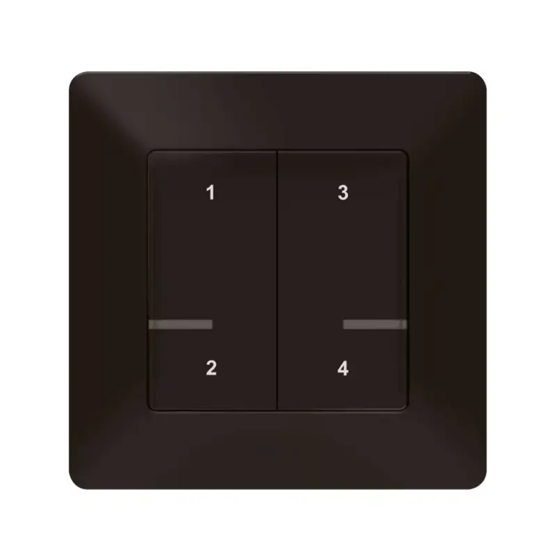 Legrand Valena Life okos forgatókönyv kapcsoló (távvezérlő) Home + Control alkalmazásban beállított 4 db egyedi forgatókönyv indítására; díszítőkerettel, elemmel és kétoldalú ragasztóval szállítva fekete, Legrand 756368 Vedd meg online