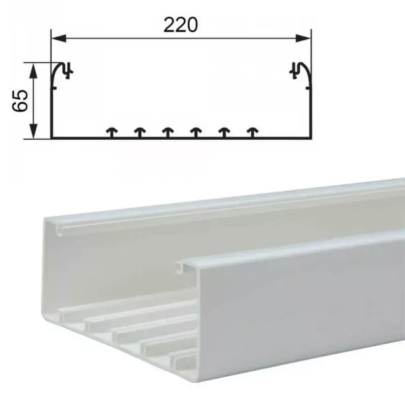 Legrand DLP csatorna 220x65 mm, fedél nélkül Legrand 010459 Azonnali szállítás