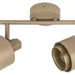 Akciós ár Rábalux 3548 Fedora Beltéri Spotlámpa világosbarna-arany E14 2x MAX 40, IP20