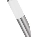 Prémium Rábalux 8261 Inox torch Kültéri fali lámpa szatin króm-fehér E27 1x MAX 25, IP44