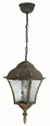 Biztonságos fizetés Rábalux 8394 Toscana Kültéri függeszték antik arany-átlátszó E27 1x MAX 60, IP43