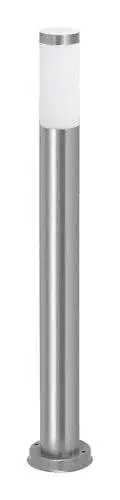 Rábalux 8264 Inox torch Kültéri állólámpa szatin króm-fehér E27 1x MAX 25, IP44 Biztonságos vásárlás