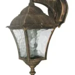 Rábalux 8391 Toscana Kültéri fali lámpa antik arany-átlátszó E27 1x MAX 60, IP43 Azonnal elérhető