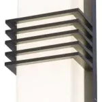 Rábalux 8940 Rodez Kültéri fali lámpa antracit-fehér LED 12, IP44 Népszerű