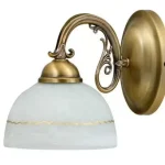 Vásárlói kedvenc Rábalux 8811 Flossi Beltéri Fali lámpa bronz-fehér E27 1x MAX 40, IP20