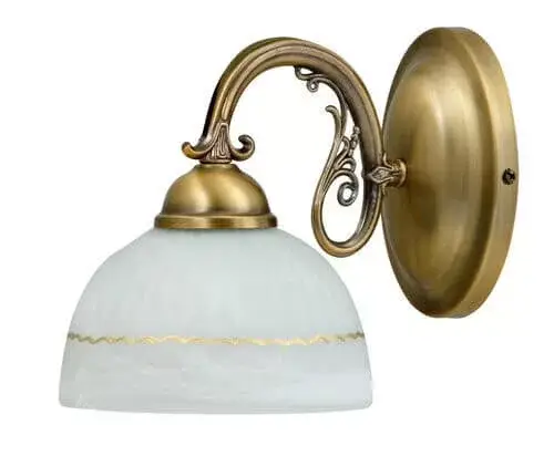 Vásárlói kedvenc Rábalux 8811 Flossi Beltéri Fali lámpa bronz-fehér E27 1x MAX 40, IP20
