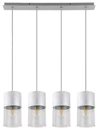 Gyors kiszállítás Rábalux 3156 Zelkova Beltéri Függeszték súrolt alumínium-átlátszó E27 4x MAX 40, IP20