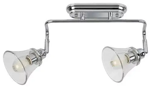 Prémium Rábalux 3208 Antoine Beltéri Fürdőszobai lámpa króm-átlátszó E14 2x MAX 40, IP44