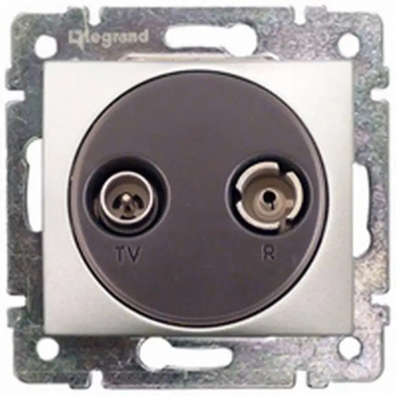 Expressz szállítás Legrand Valena TV-RD aljzat végz 1,5dB alumínium Legrand 770121