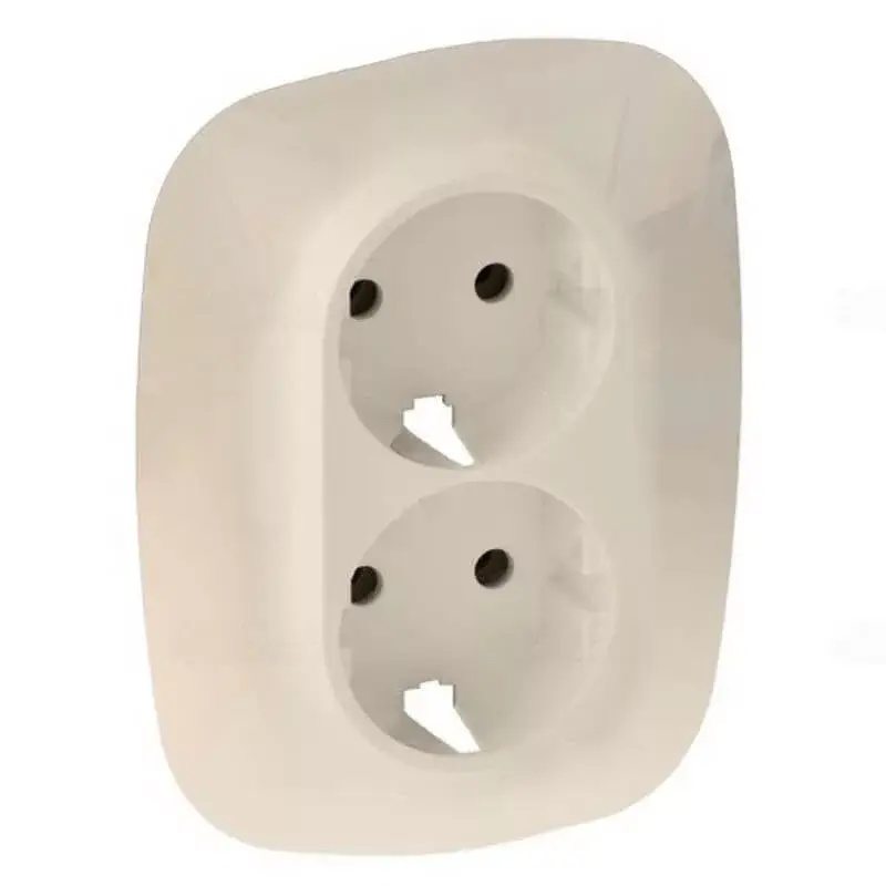 Árcsökkenés Legrand Valena Allure 2x2P+F aljzat monobloc burkolat + keret, elefántcsont Legrand 754956
