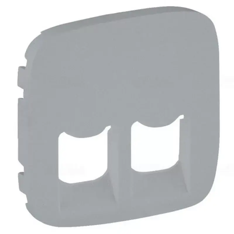 Legrand Valena Allure 2xRJ11/RJ45 aljzat burkolat, alumínium Legrand 755427 Szuper akció