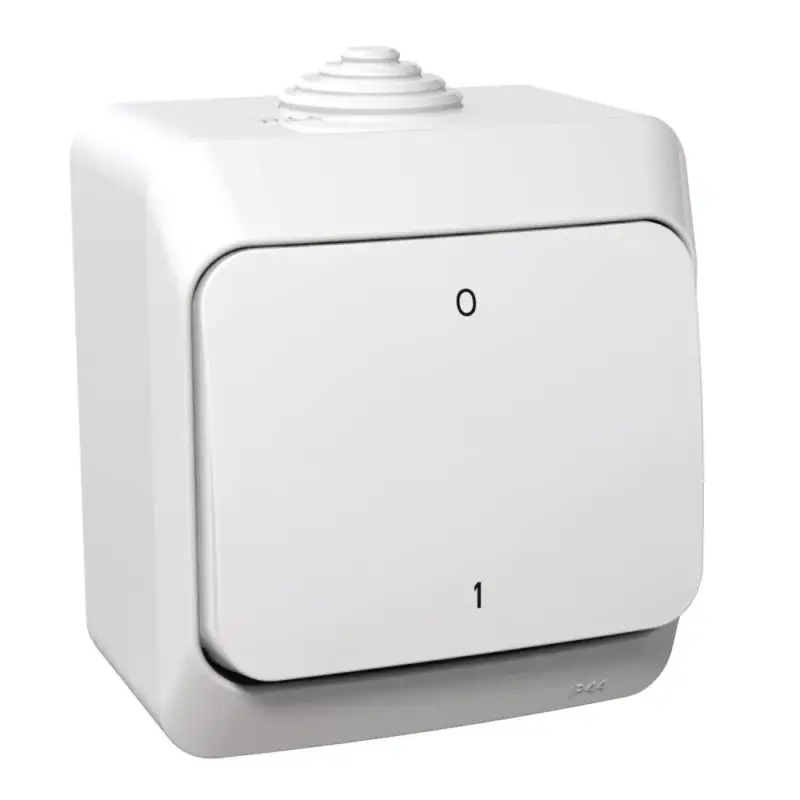 Schneider CEDAR PLUS Kétpólusú kapcsoló, IP44, fehér (102), WDE000520 Biztonságos fizetés