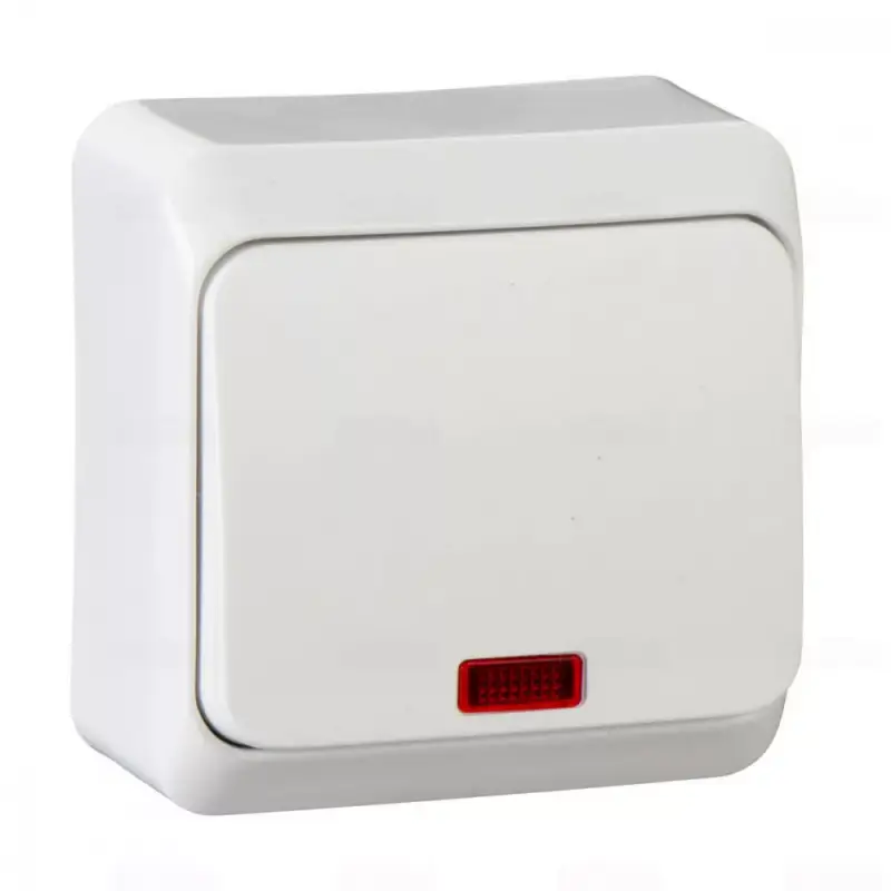 Schneider PRIMA Egypólusú kapcsoló, jelzőfényes, 10AX, fehér, WDE001014 Exkluzív ajánlat