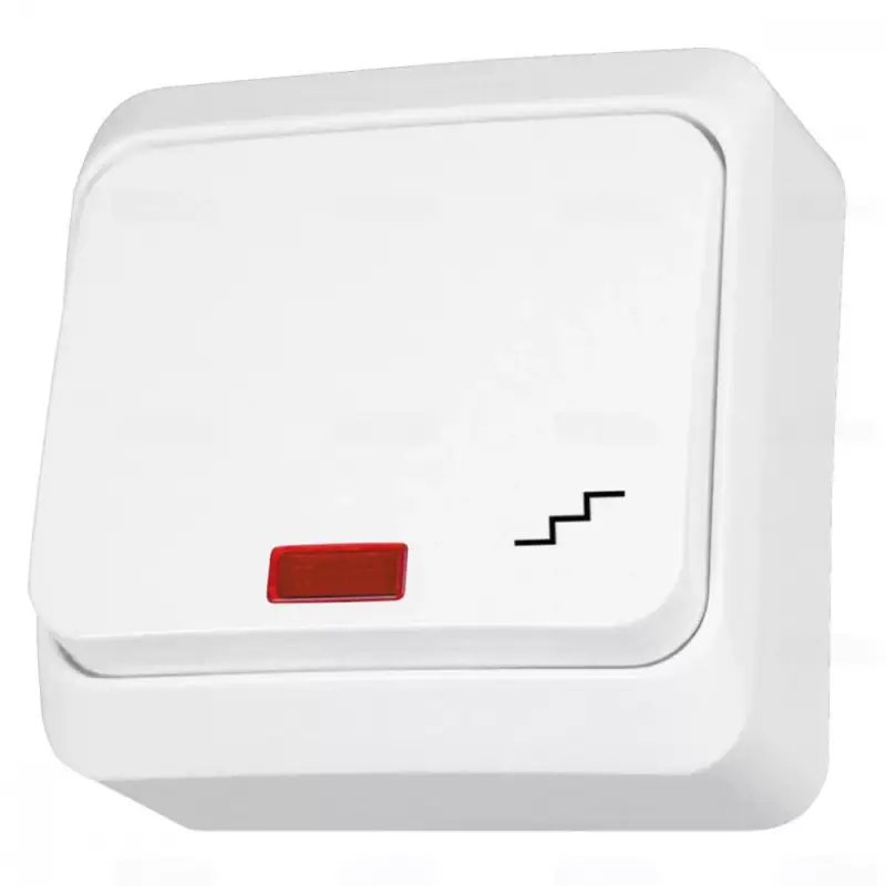 Prémium Schneider PRIMA Váltókapcsoló, jelzőfényes, 10AX, fehér, WDE001061