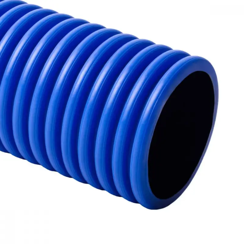 Szuper akció KOPOS KOPODUR® kétköpenyű cső merev halogénmentes kék, PVC, (6m/szál), KD 09050_CC
