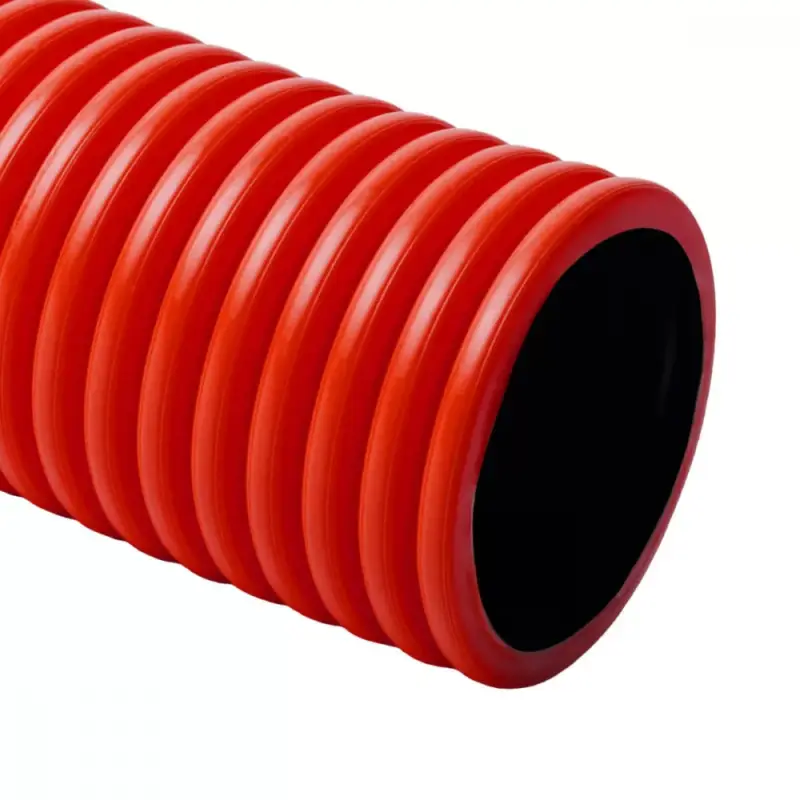 Szezonális akció KOPOS KOPODUR® kétköpenyű cső merev halogénmentes piros, (6m/szál), KD 09075_BC