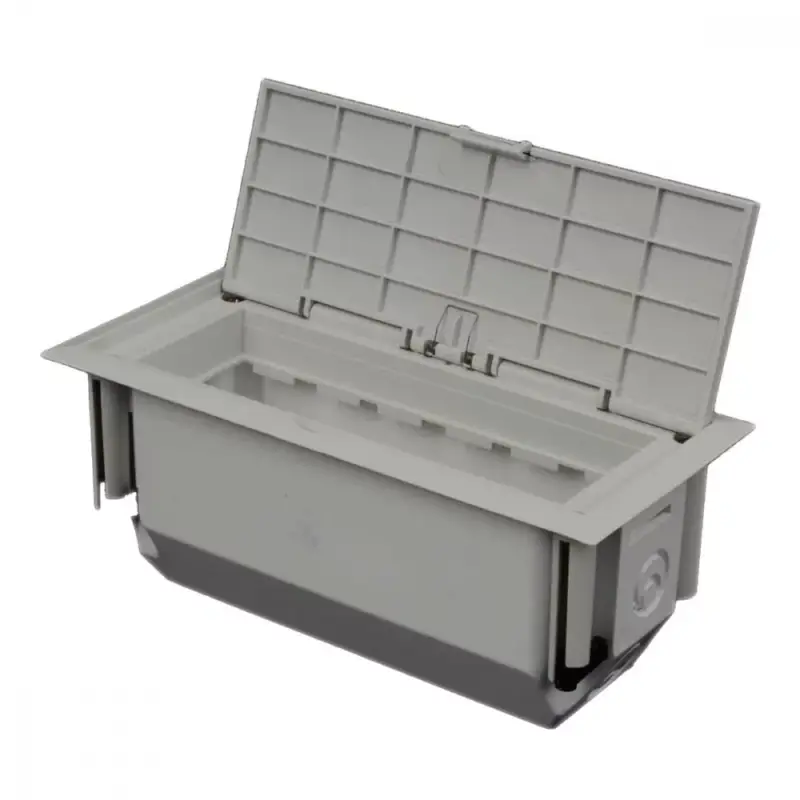 KOPOS Készülékdoboz multifunkciós halogénmentes 175x80x75mm titánium, PVC, KOPOBOX MINI L_N1B Azonnali szállítás