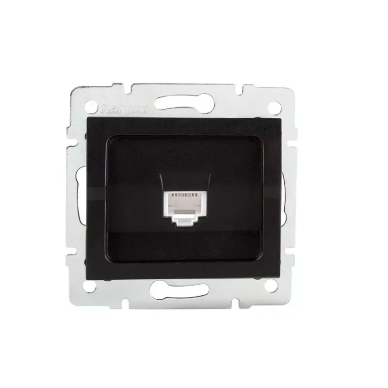 Olcsóbb Kanlux 33594 LOGI 02-1400-042 Adatcsatlakozó aljzat (RJ45 Cat 6 Jack) fekete